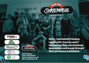 Skatemobile Leaflet for schools