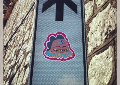 Don't Rain cloud brain sticker, Sicily, Italy
