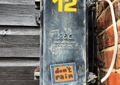 Don't Rain skateboarding sticker